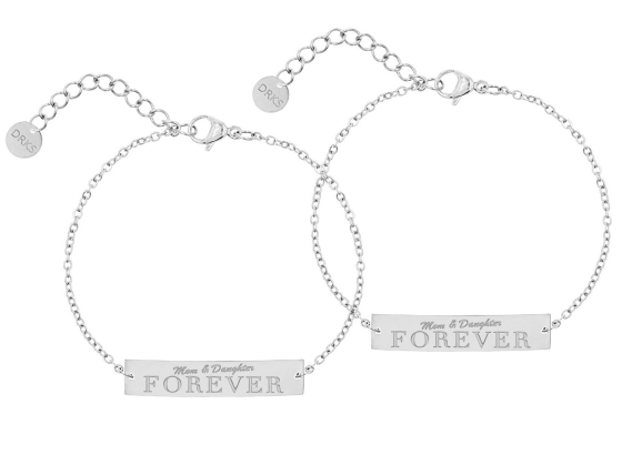 Mom & daughter forever armband