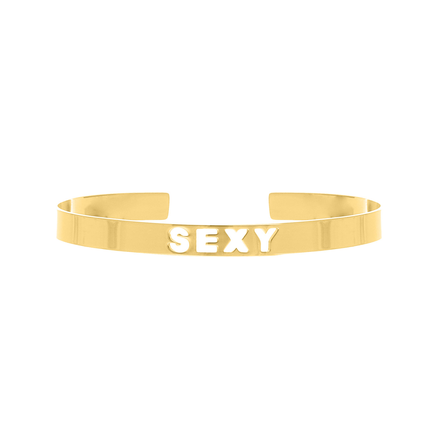 Bangle sexy quote kleur goud