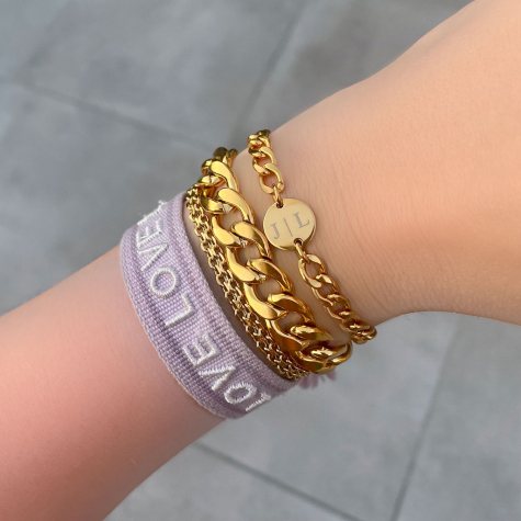 Ibiza Armband love lila