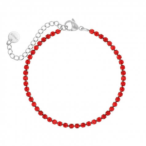 Red tennis bracelet
