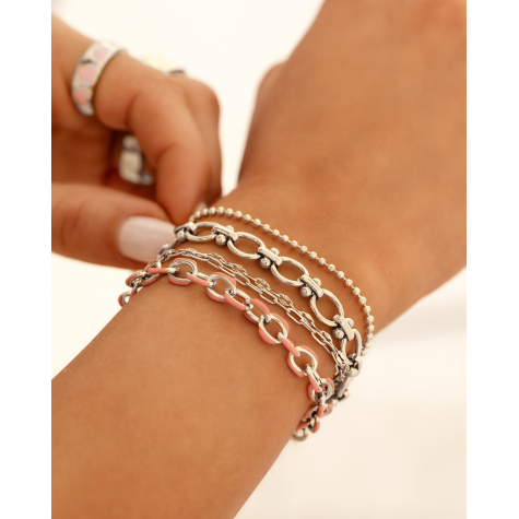 Pink chain bracelet