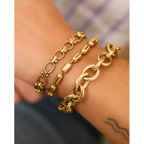 Big chain link bracelet goldplated