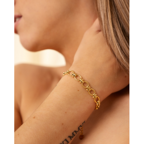 Diva chain bracelet goldplated