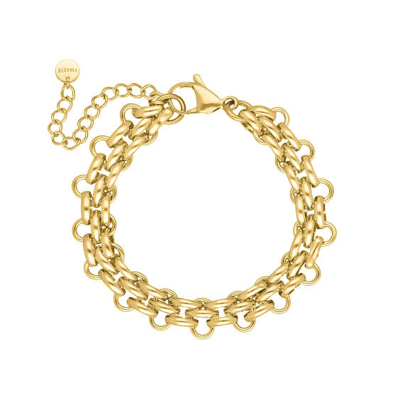 Bold chain bracelet goldplated