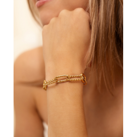 Girlboss chain bracelet goldplated