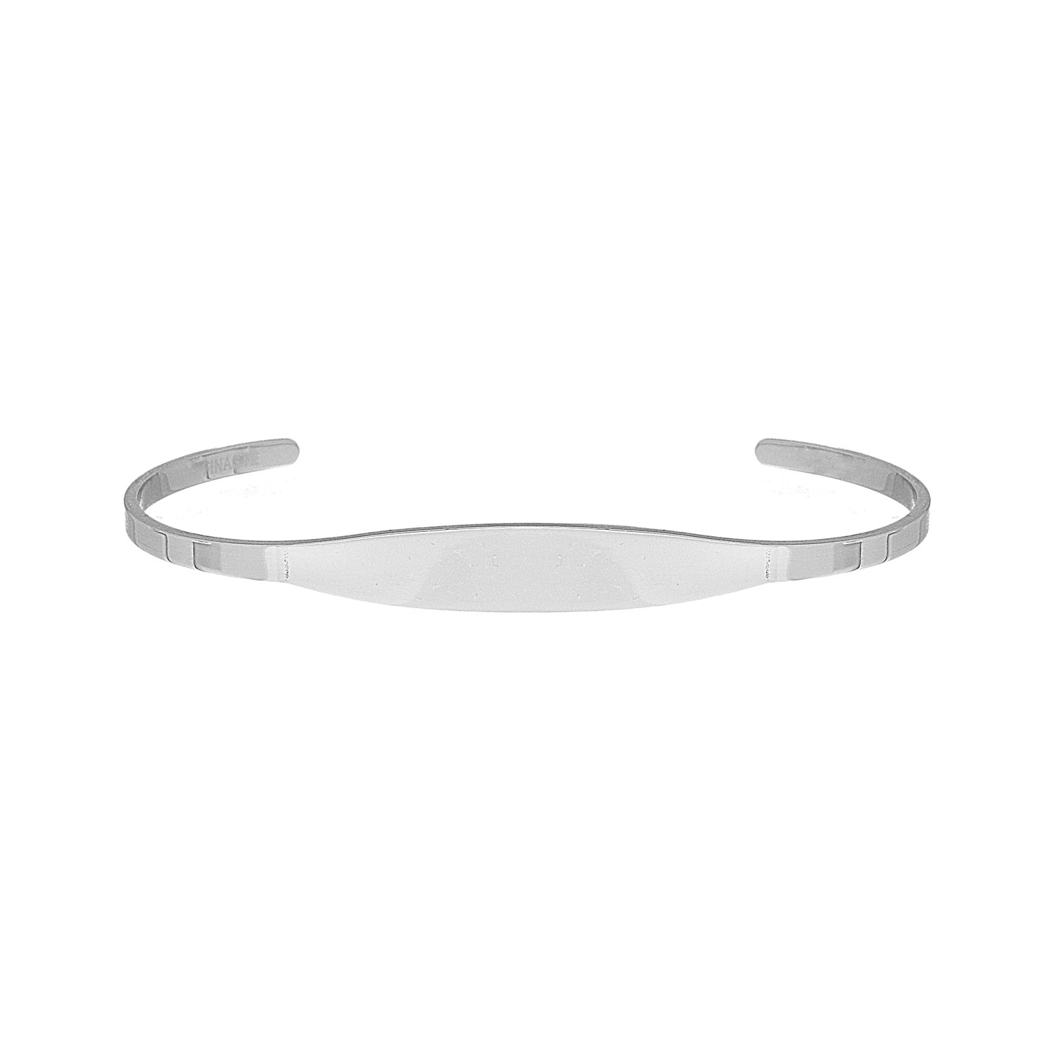 Minimalistische bangle trendy kleur zilver