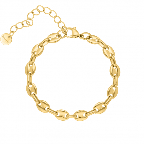 Armband met chunky chains goudkleurig