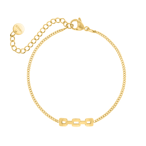 Armband bold chain charm goudkleurig