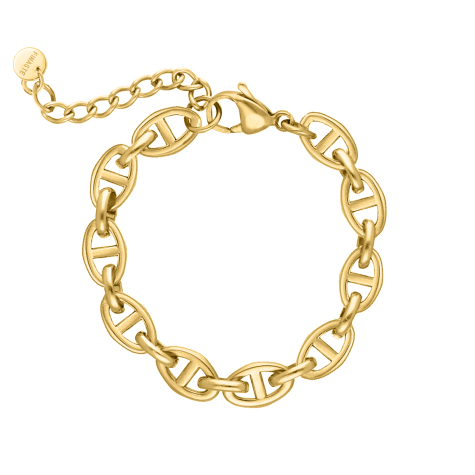 Chain bracelet eyecatcher goldplated