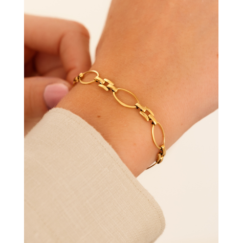 Forever chain bracelet goldplated