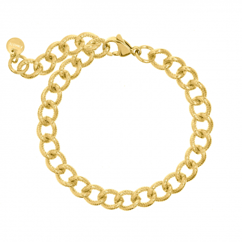 Gouden trendy chain armband 