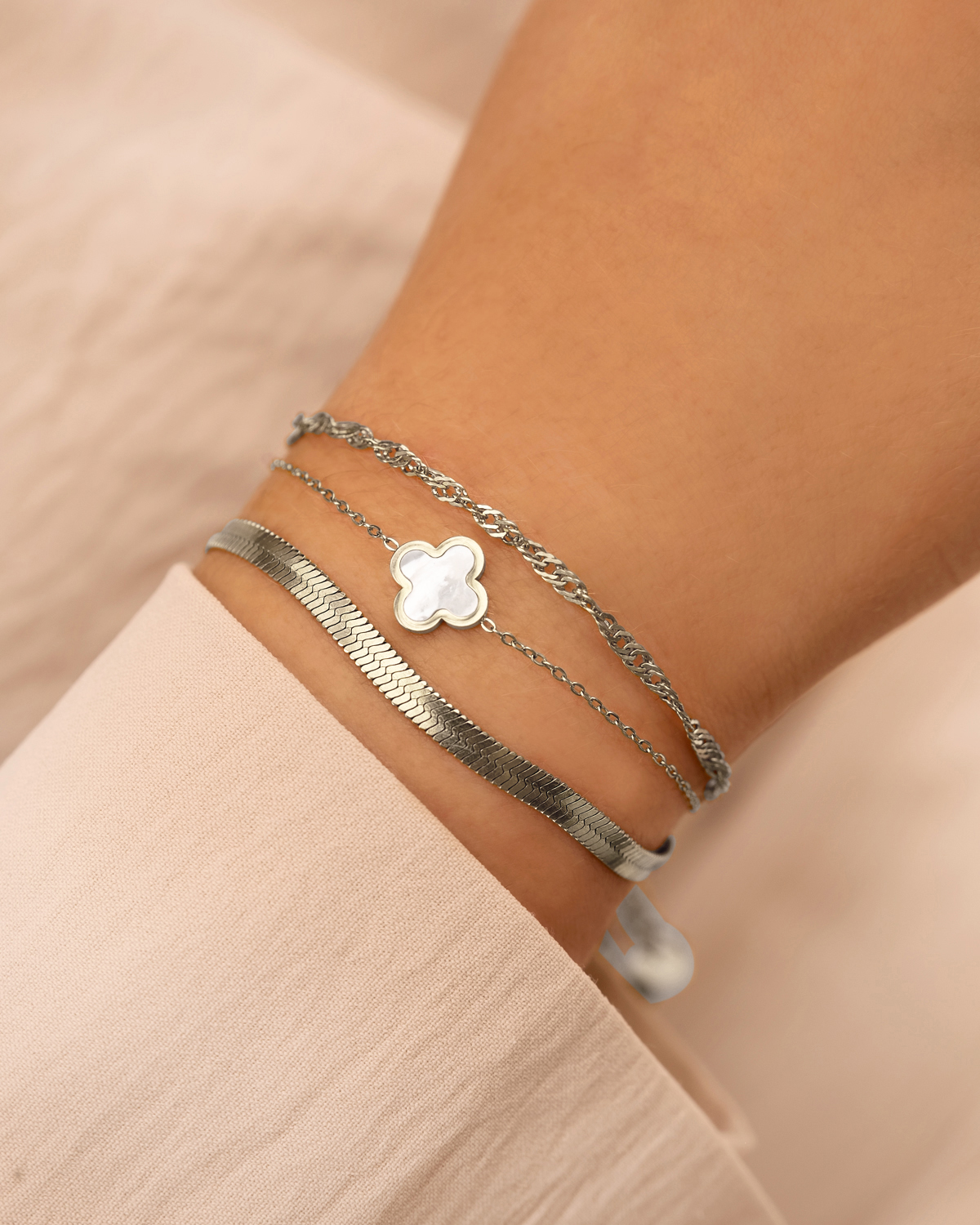 Luxury Clover armband