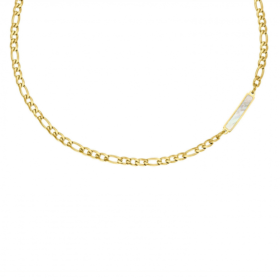 Ketting Chain & Sea shell bar goud kleurig
