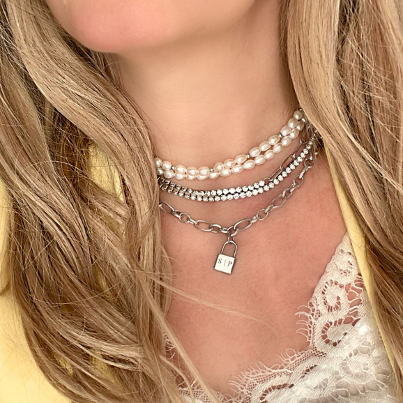 zilveren trendy sieraden om hals kettingen