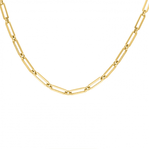 Ketting long chains gold plated