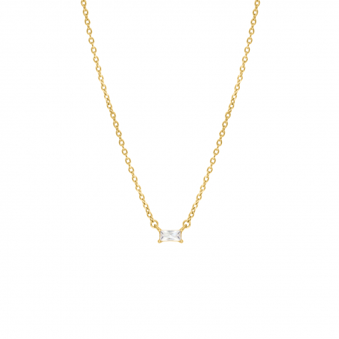 Ketting little sparkle stone goldplated 