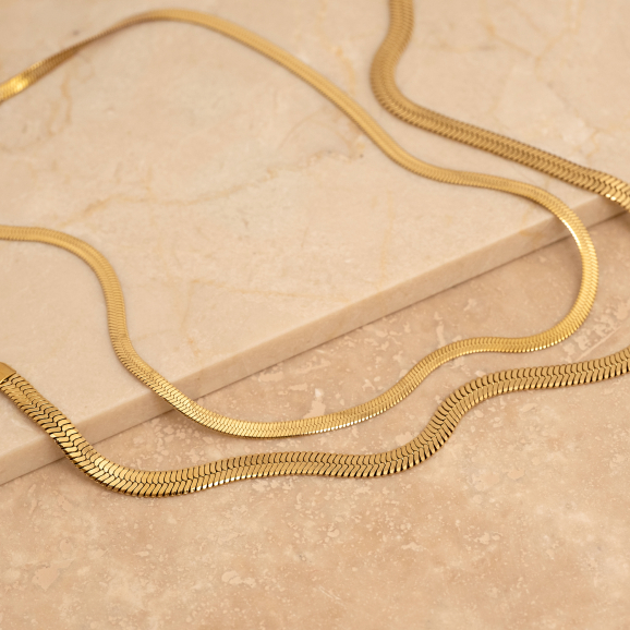 Gouden snake chain kettingen
