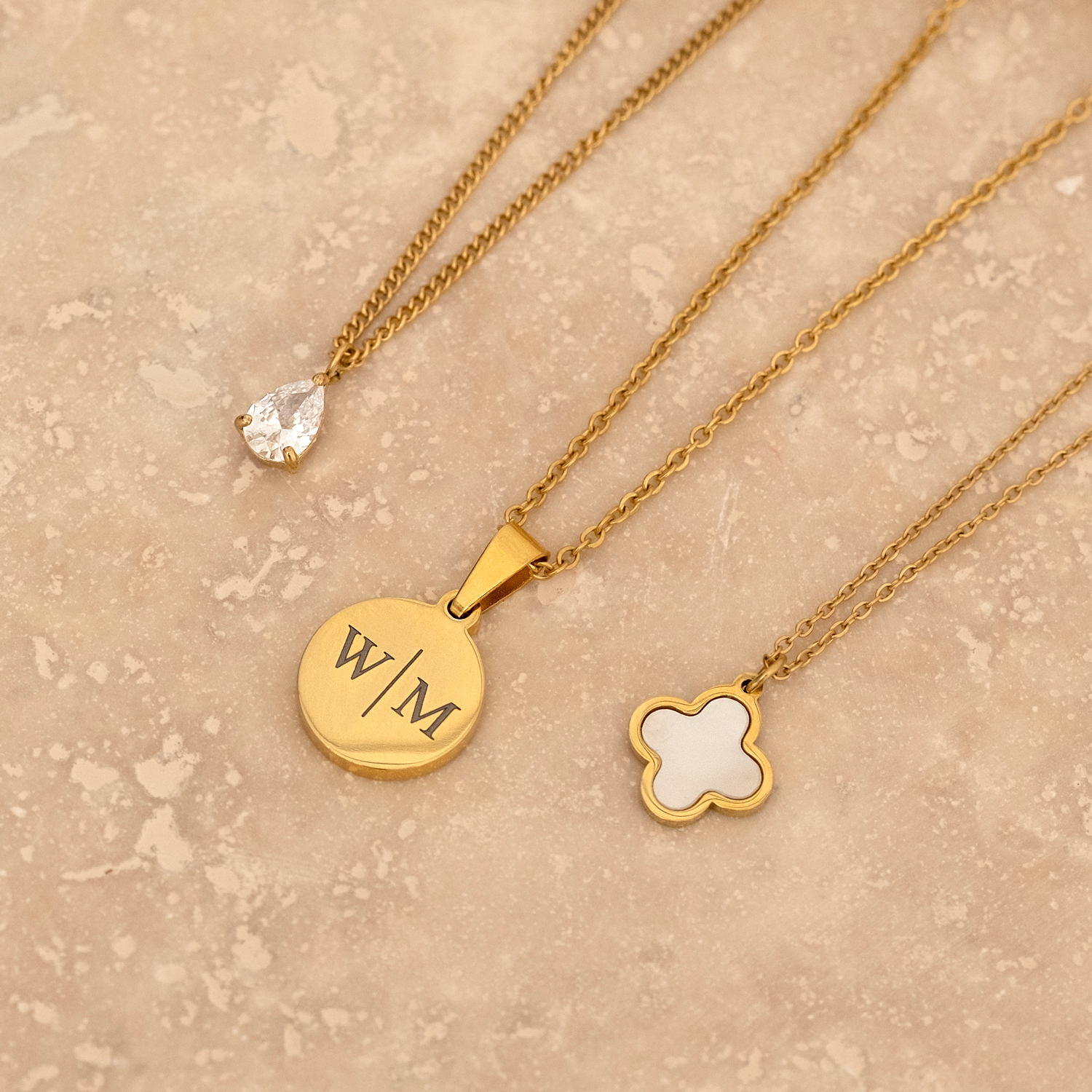 Luxury Clover ketting kleur goud