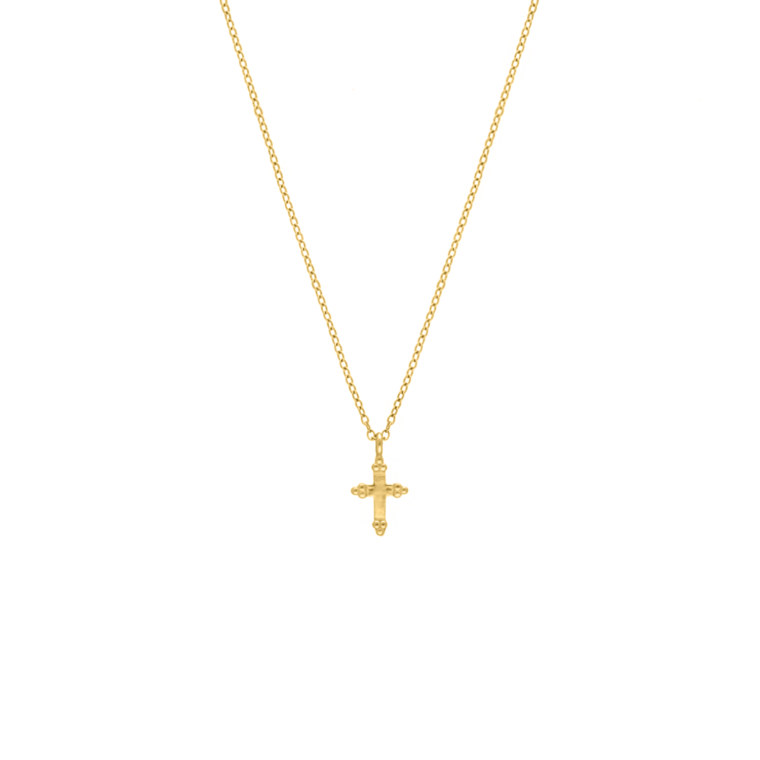 Gouden ketting met kruisje