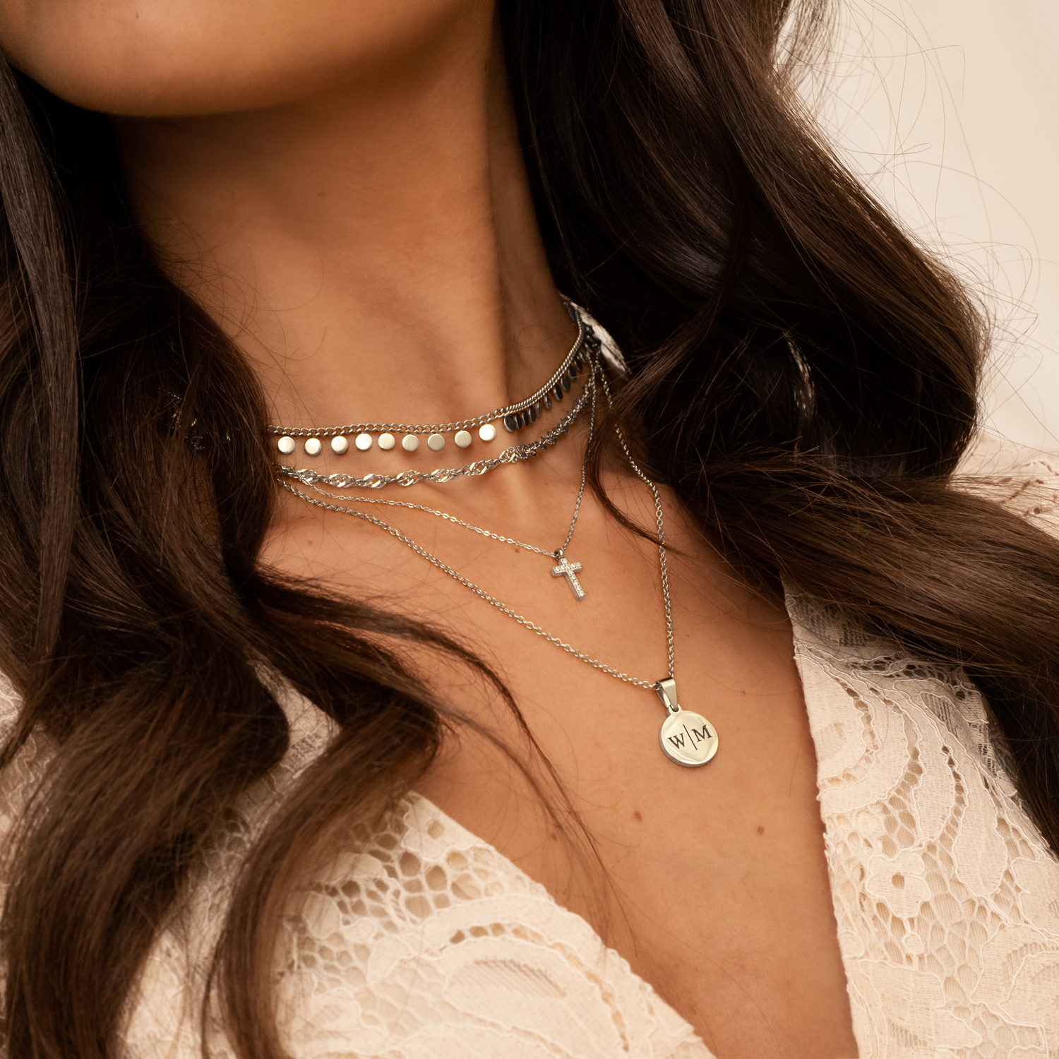Initial necklace 2 letters