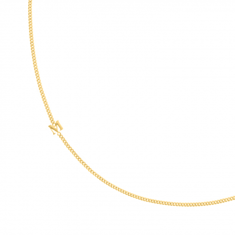 Initial necklace mini goldplated