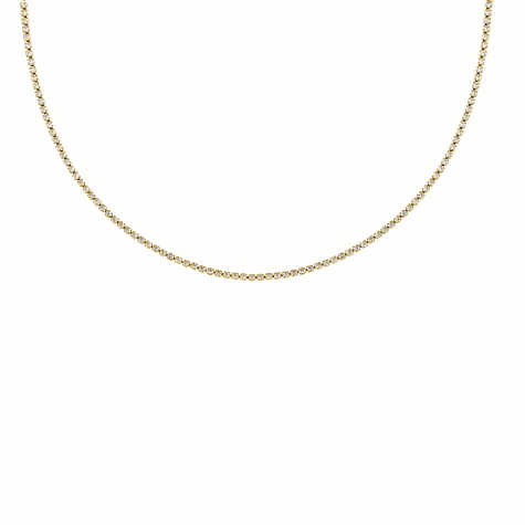 Tennis necklace minimalistisch goldplated