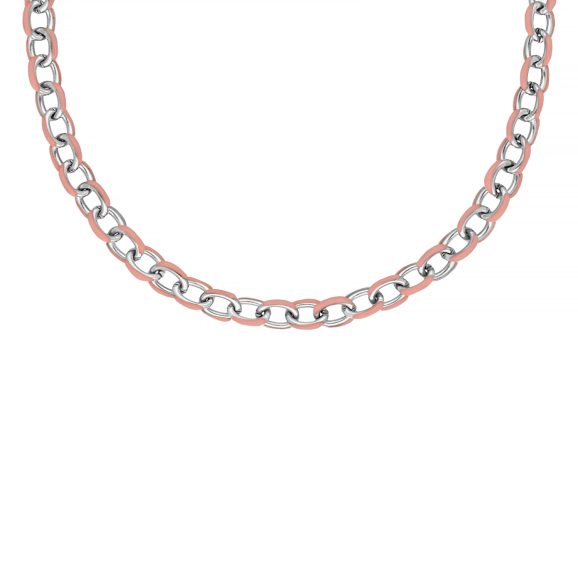 Pink chain necklace