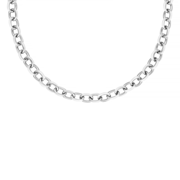 White chain necklace