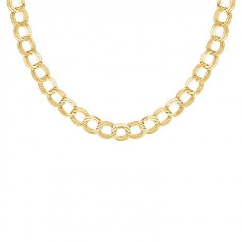 Twin chain necklace goldplated