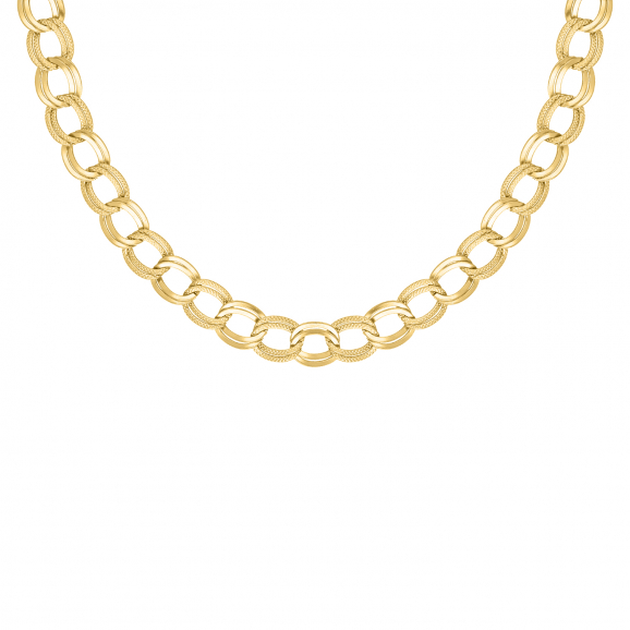 Twin chain necklace goldplated