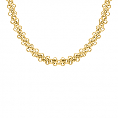 Bold chain necklace goldplated