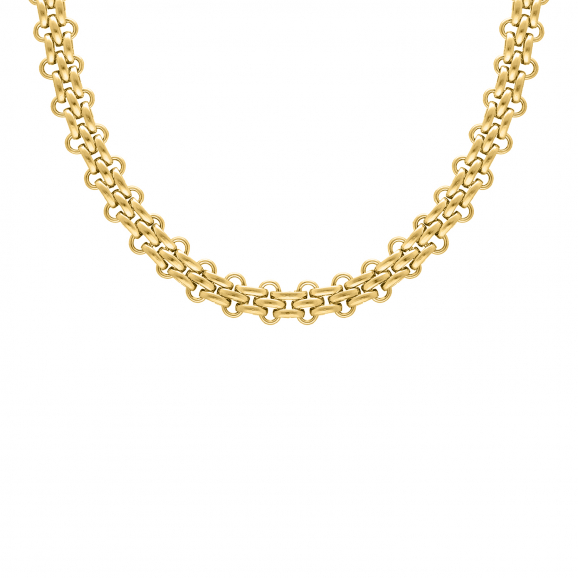 Bold chain necklace goldplated