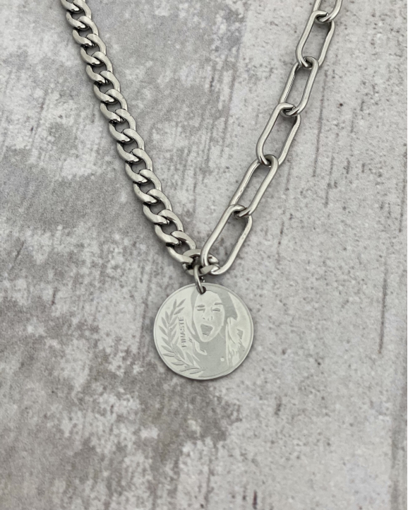 Coin ketting mixed chain