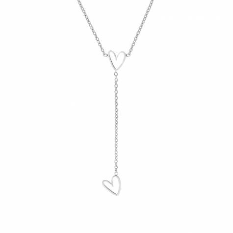 Necklace playful hearts