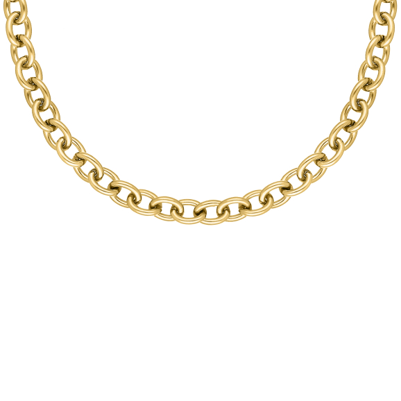 Chain link necklace goldplated