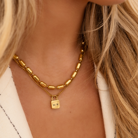Smashing chain necklace goldplated