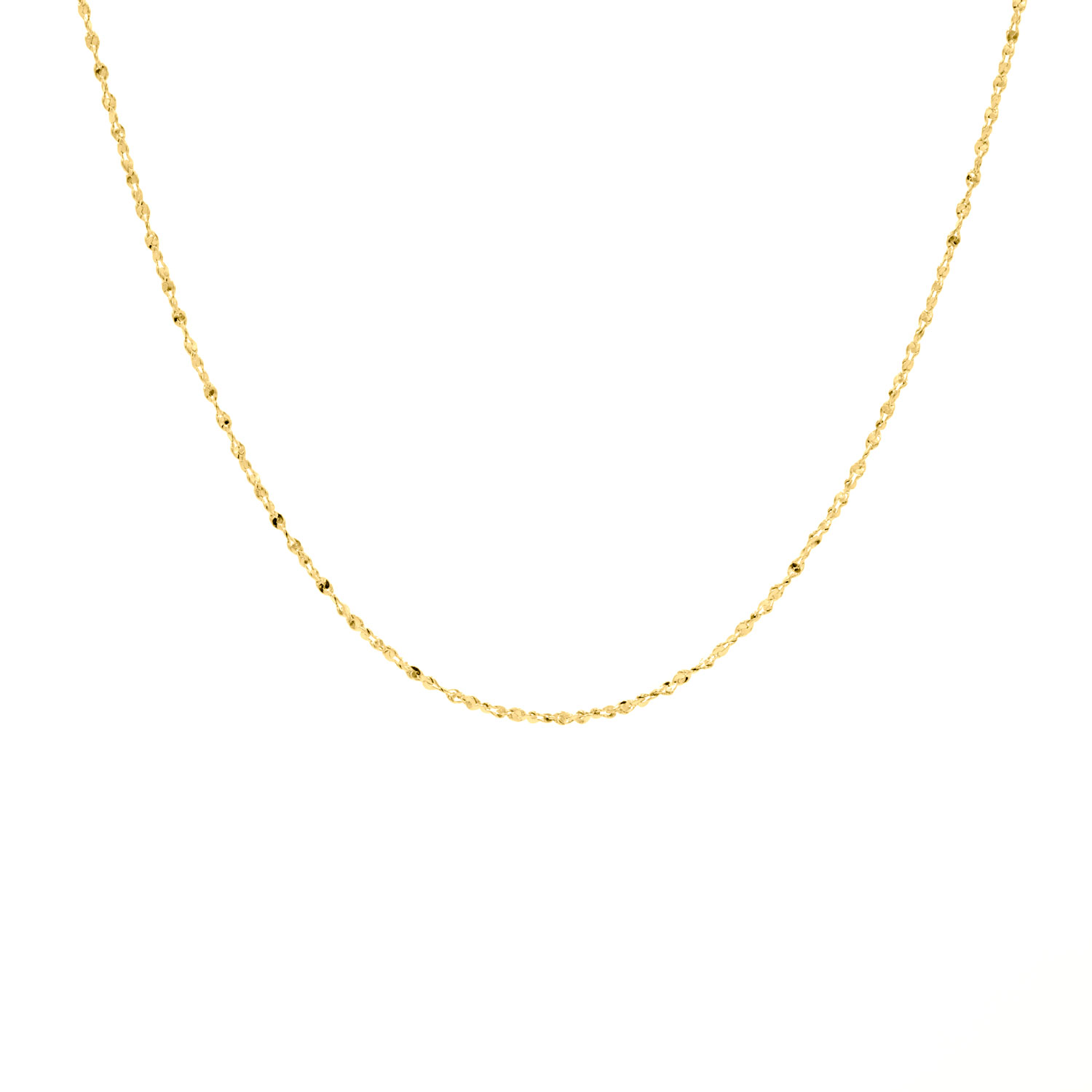 Gouden minimalistische ketting fijn