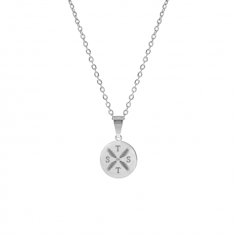 Ketting vier letters Zilver