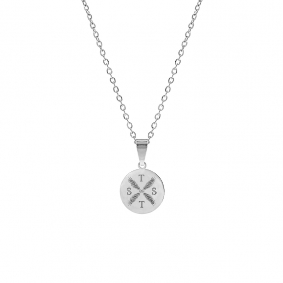 Ketting vier letters Zilver