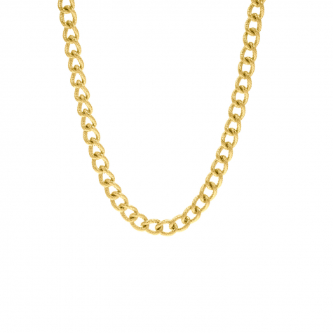 Trendy chain ketting in het goud