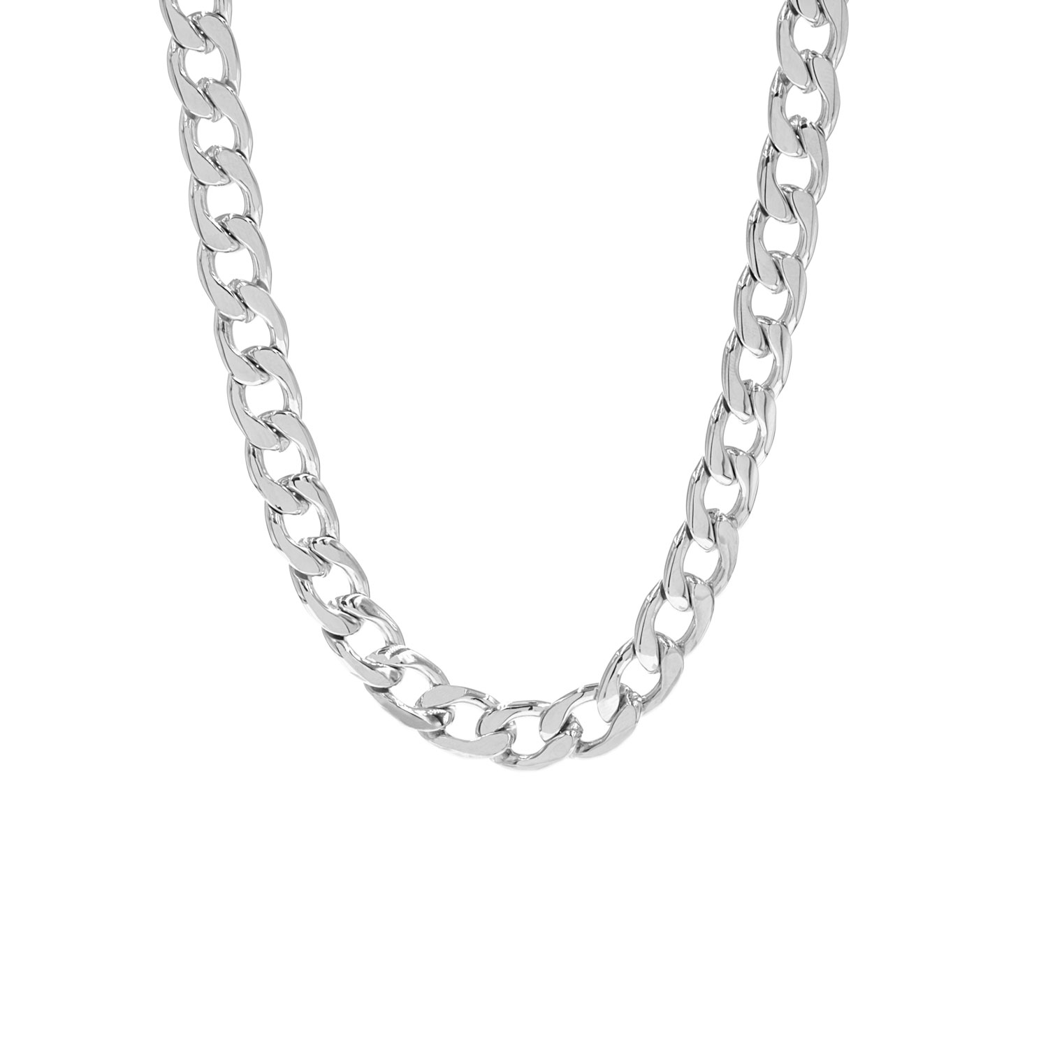 Big chain ketting zilver