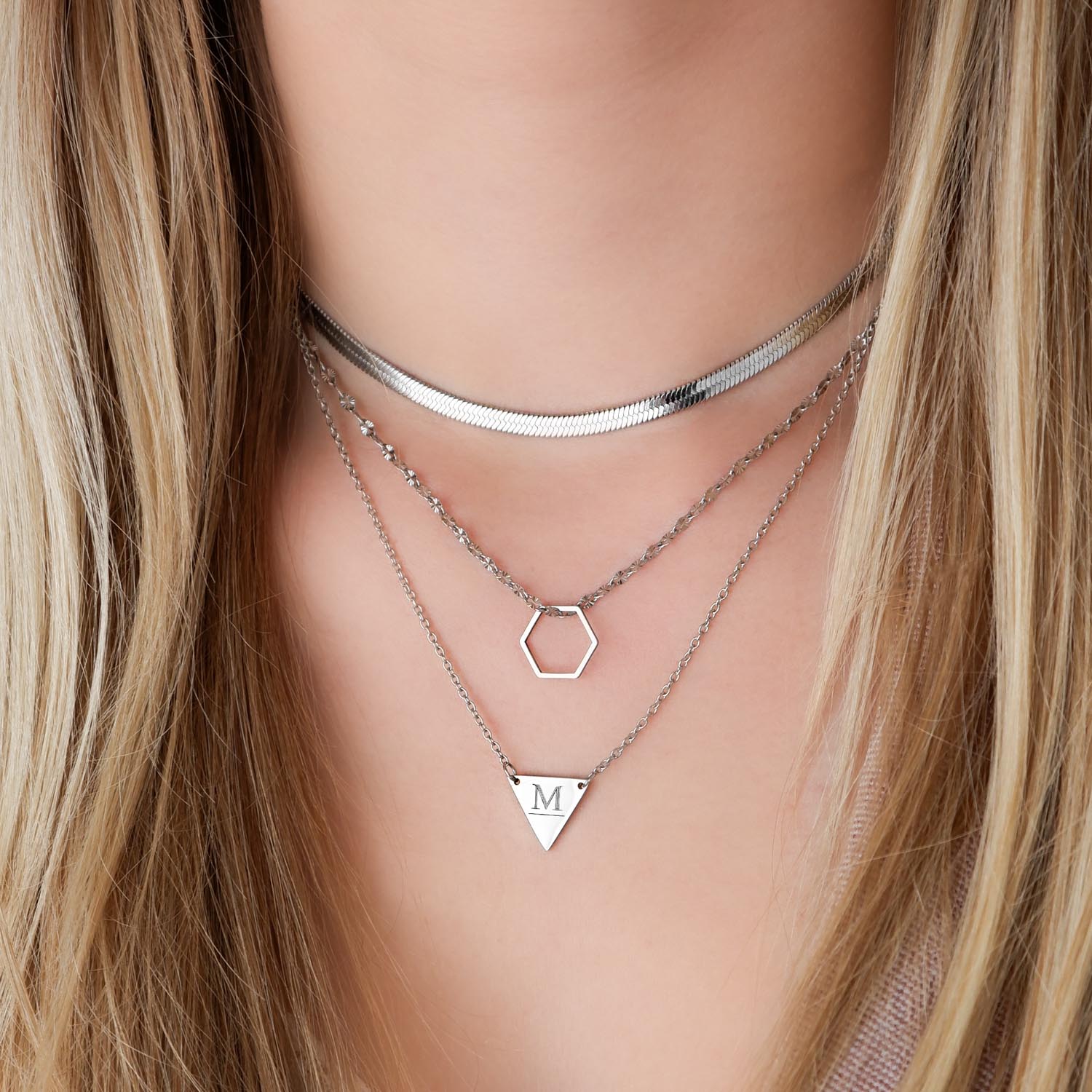 Uitbeelding Publicatie incompleet Platte Choker ketting | Stainless steel kettingen | Finaste.nl