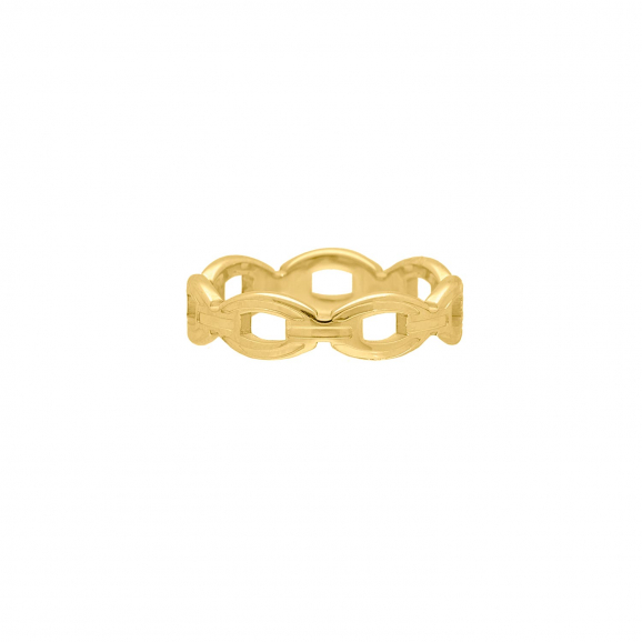 Ring chunky chain kleur goud