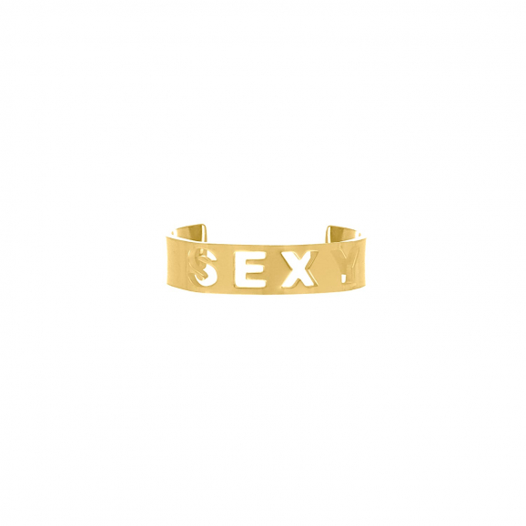 Ring sexy quote goud kleurig
