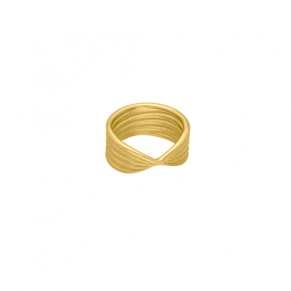Twist ring goud kleurig