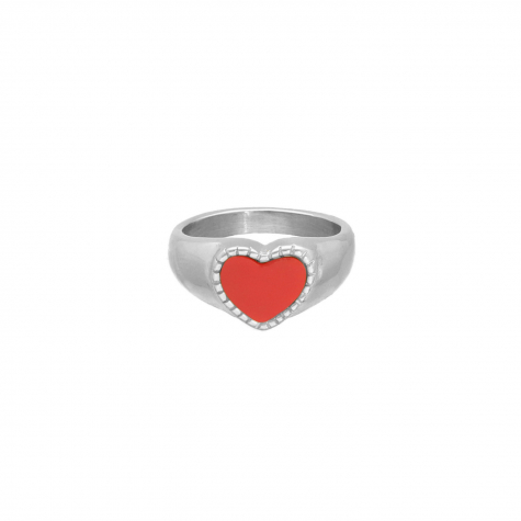 Red Influencer Heart Ring
