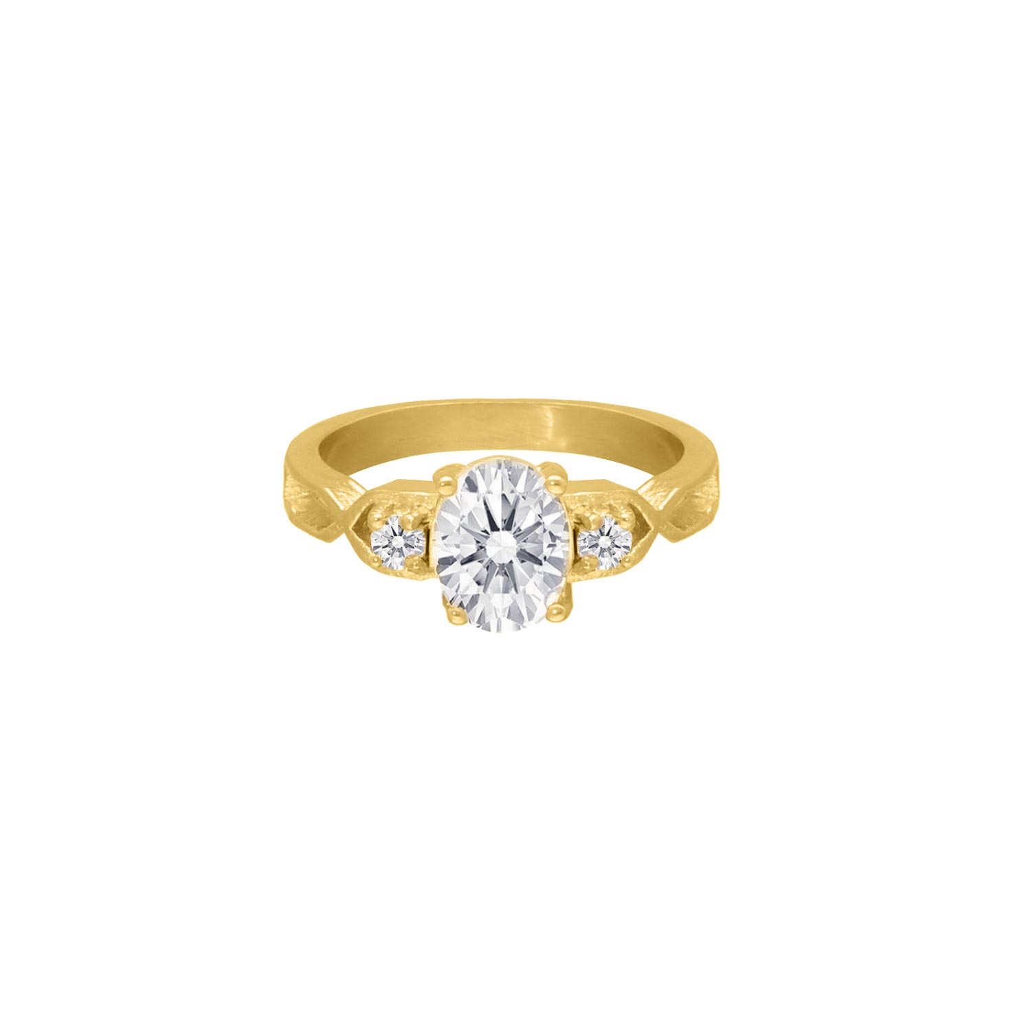 Luxury stones ring goudkleurig