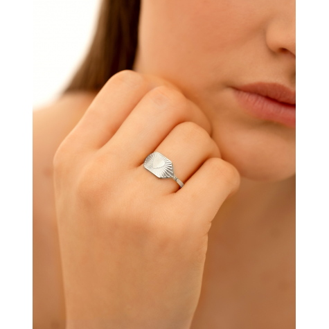 Love ring verstelbaar zilver