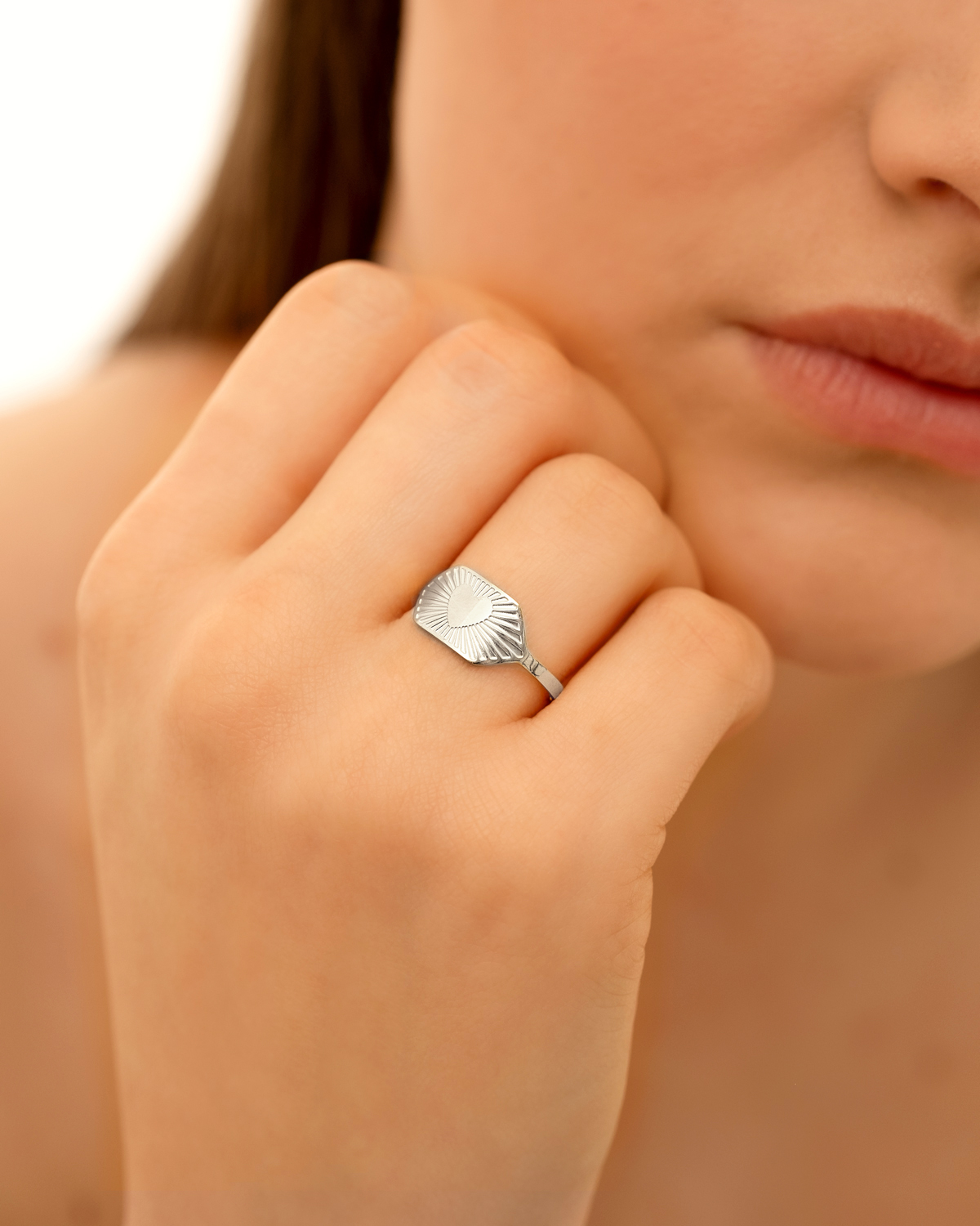 Love ring verstelbaar zilver