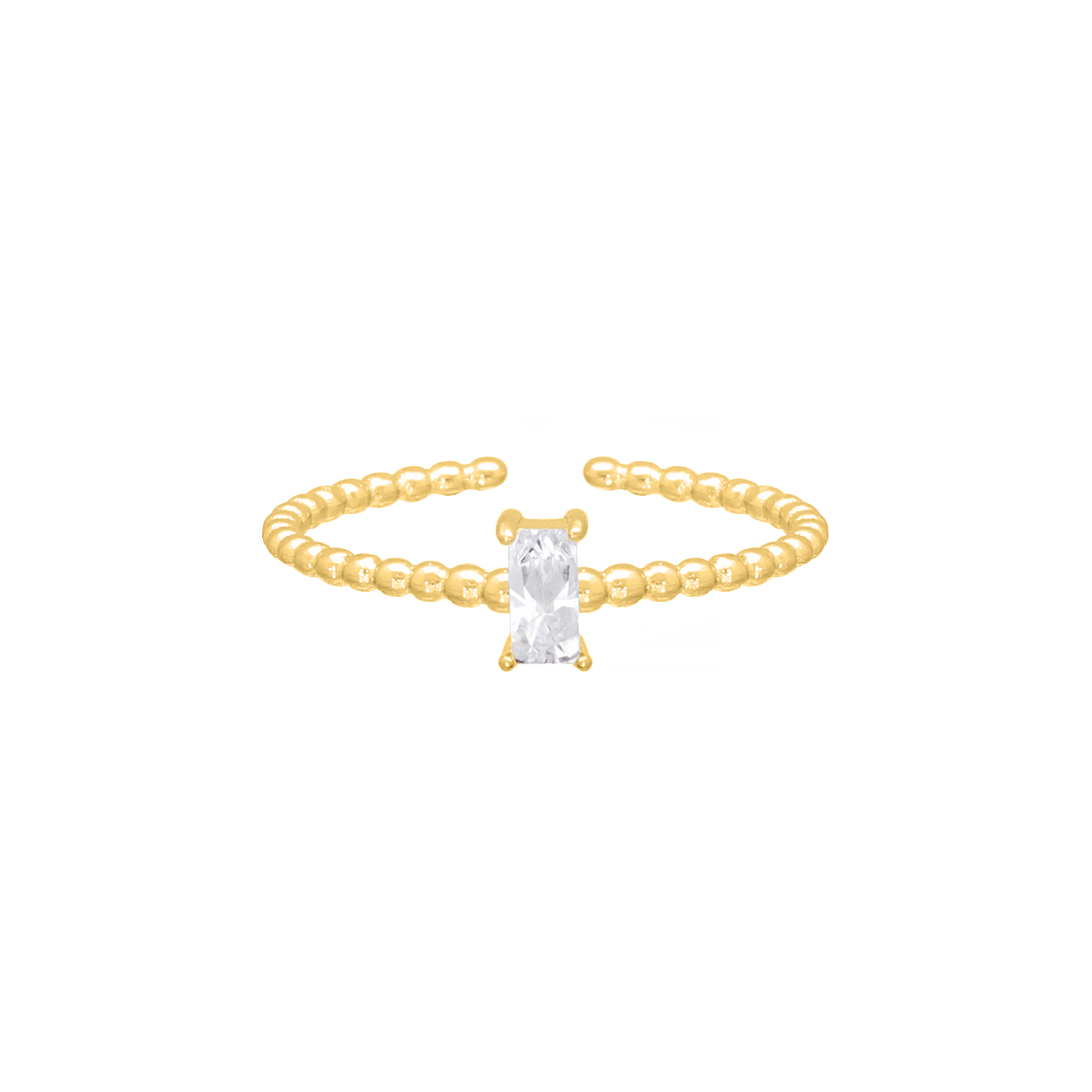 Fancy glam ring goudkleurig